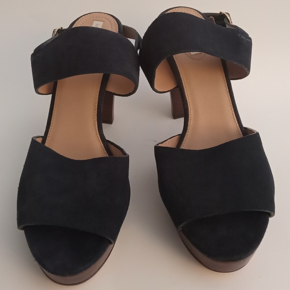 H&M Hennes & Mauritz Platform Chunky Heel Sandals - Picture 3 of 9
